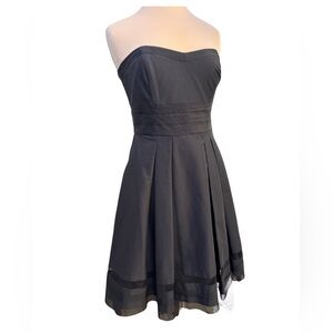 White House Black Market Strapless Black Coctail or Black Tie Dress